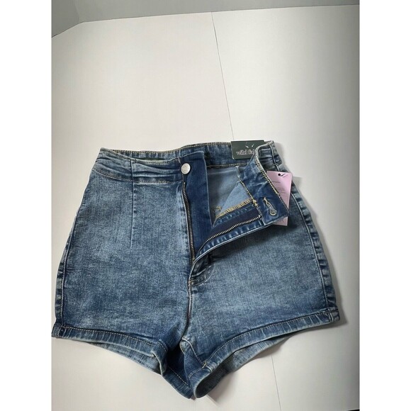 Juniors Jean Shorts Size 1 2 Wild Fable Stretchy Woman’s Xs Small - Picture 3 of 7